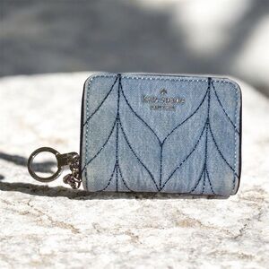 Kate Spade Briar Lane Quilted Denim Wallet